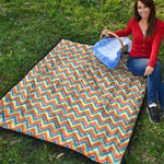 Geometric Native American Pattern Print Quilt