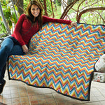 Geometric Native American Pattern Print Quilt