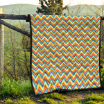 Geometric Native American Pattern Print Quilt