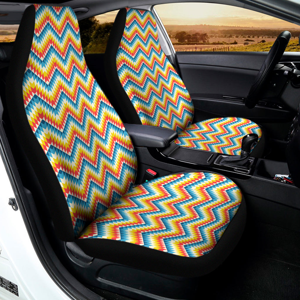 Geometric Native American Pattern Print Universal Fit Car Seat Covers