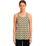 Geometric Native American Pattern Print Women's Racerback Tank Top