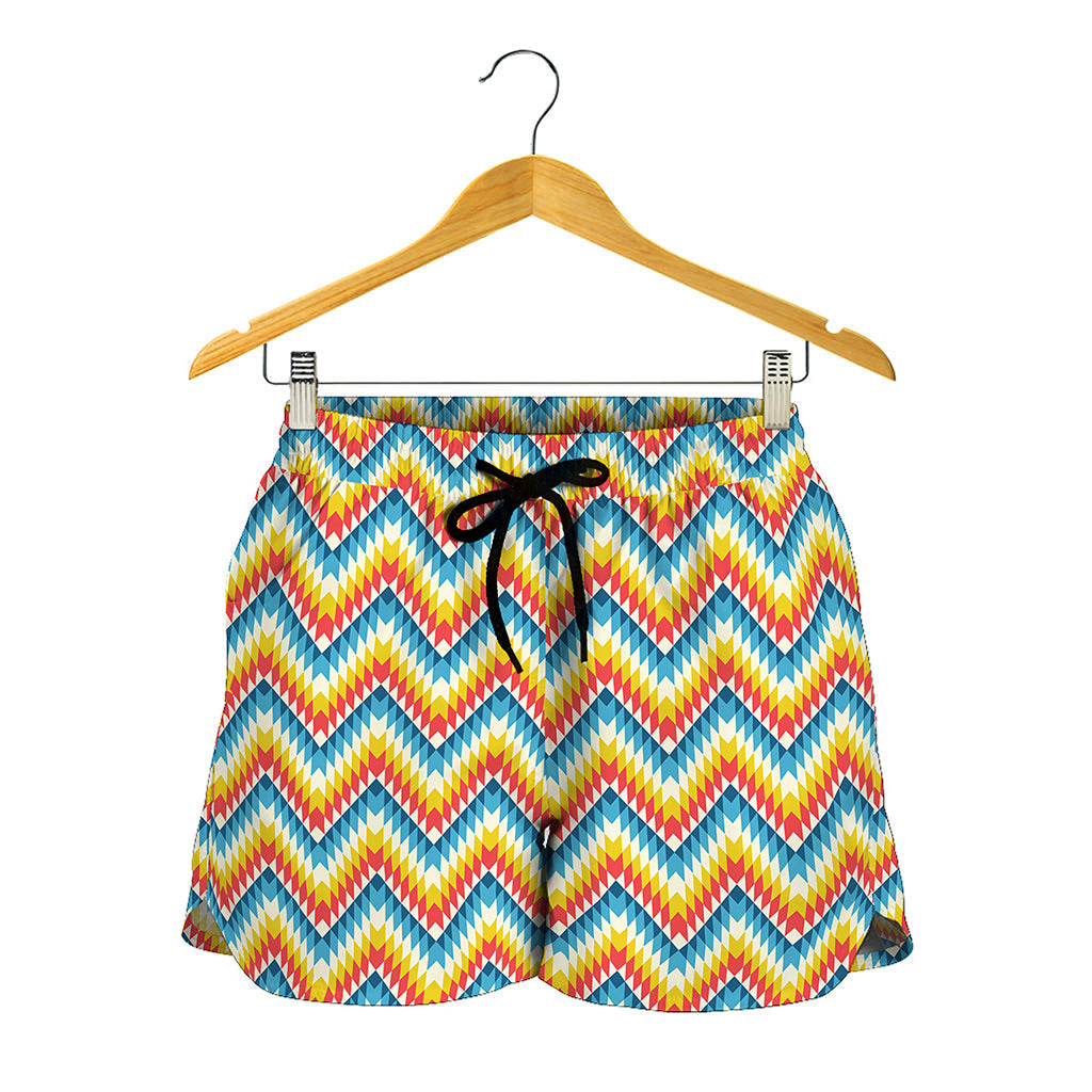 Geometric Native American Pattern Print Women's Shorts