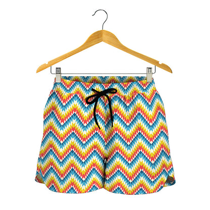 Geometric Native American Pattern Print Women's Shorts