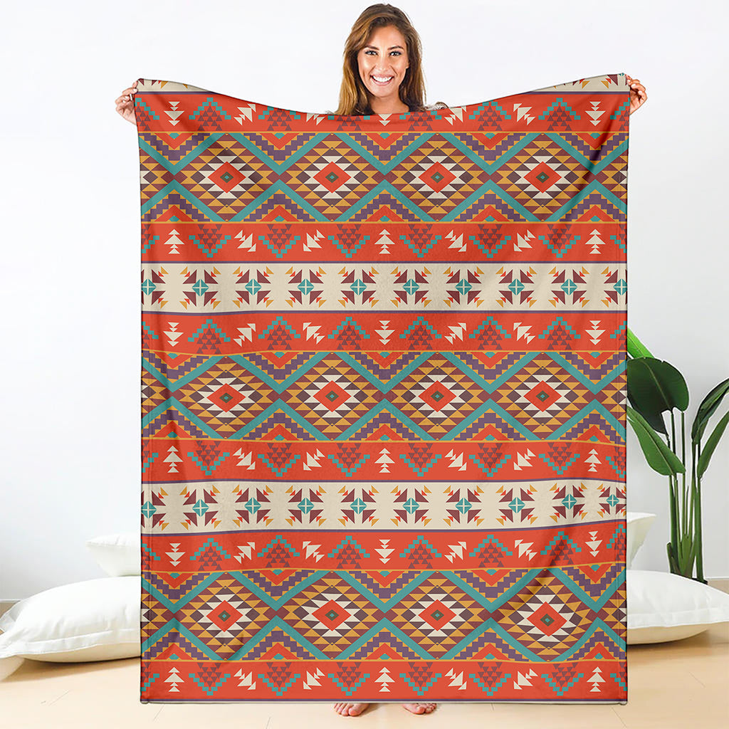 Geometric Native Navajo Print Blanket