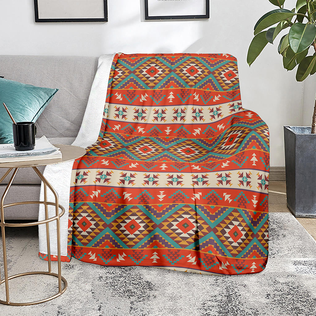 Geometric Native Navajo Print Blanket