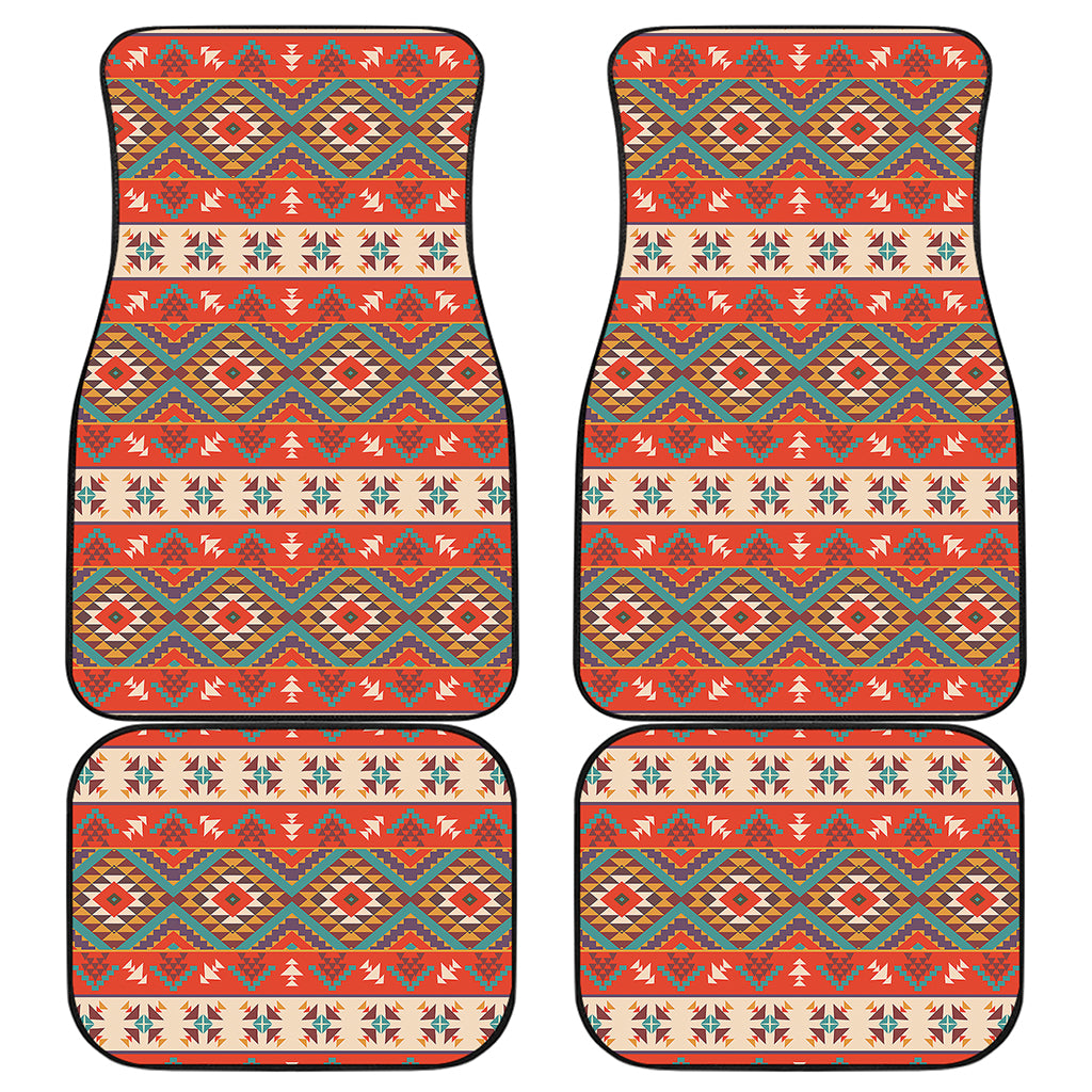 Geometric Native Navajo Print Front and Back Car Floor Mats