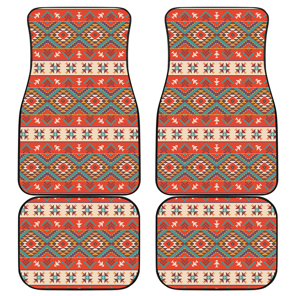 Geometric Native Navajo Print Front and Back Car Floor Mats