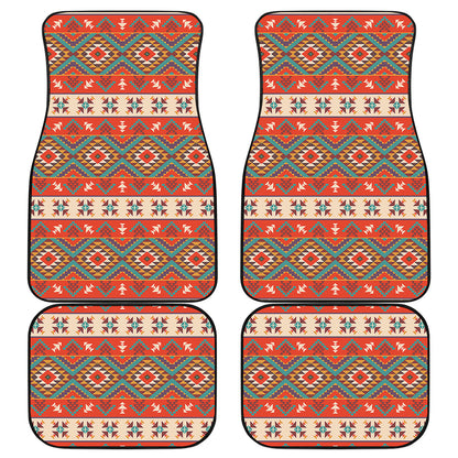 Geometric Native Navajo Print Front and Back Car Floor Mats
