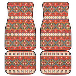 Geometric Native Navajo Print Front and Back Car Floor Mats