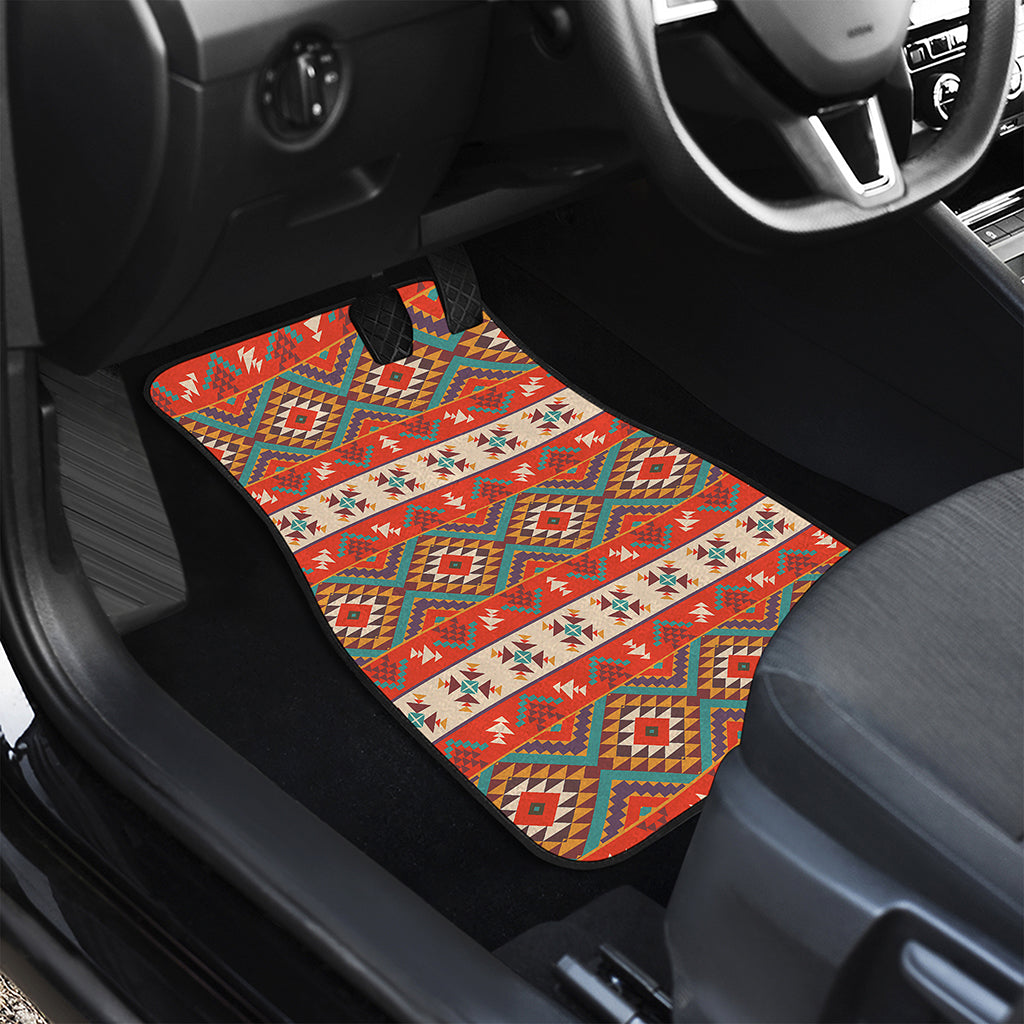 Geometric Native Navajo Print Front and Back Car Floor Mats