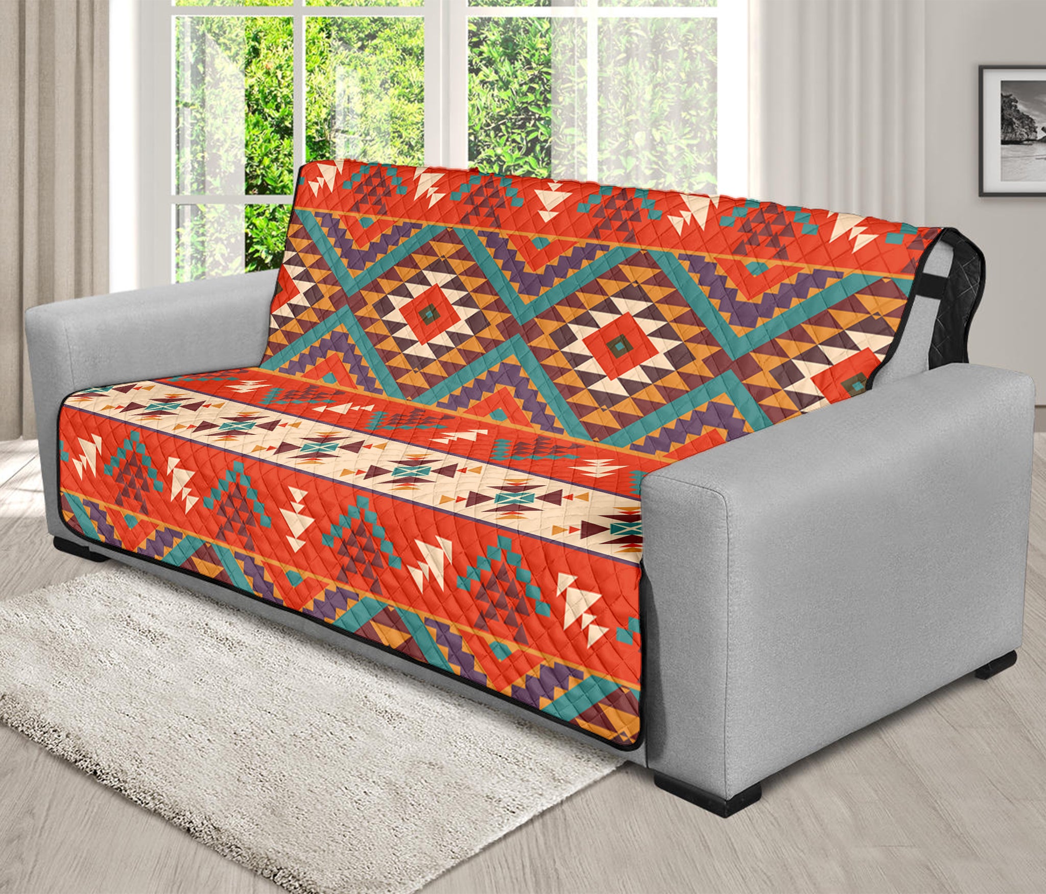 Geometric Native Navajo Print Futon Protector