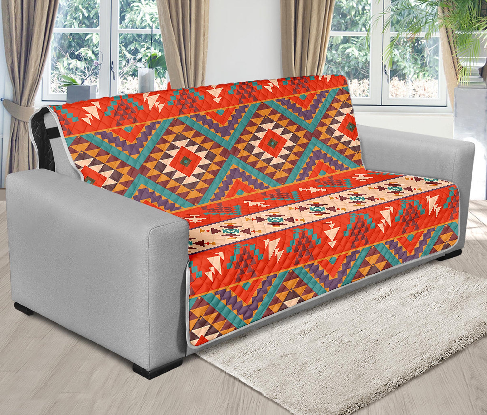 Geometric Native Navajo Print Futon Protector