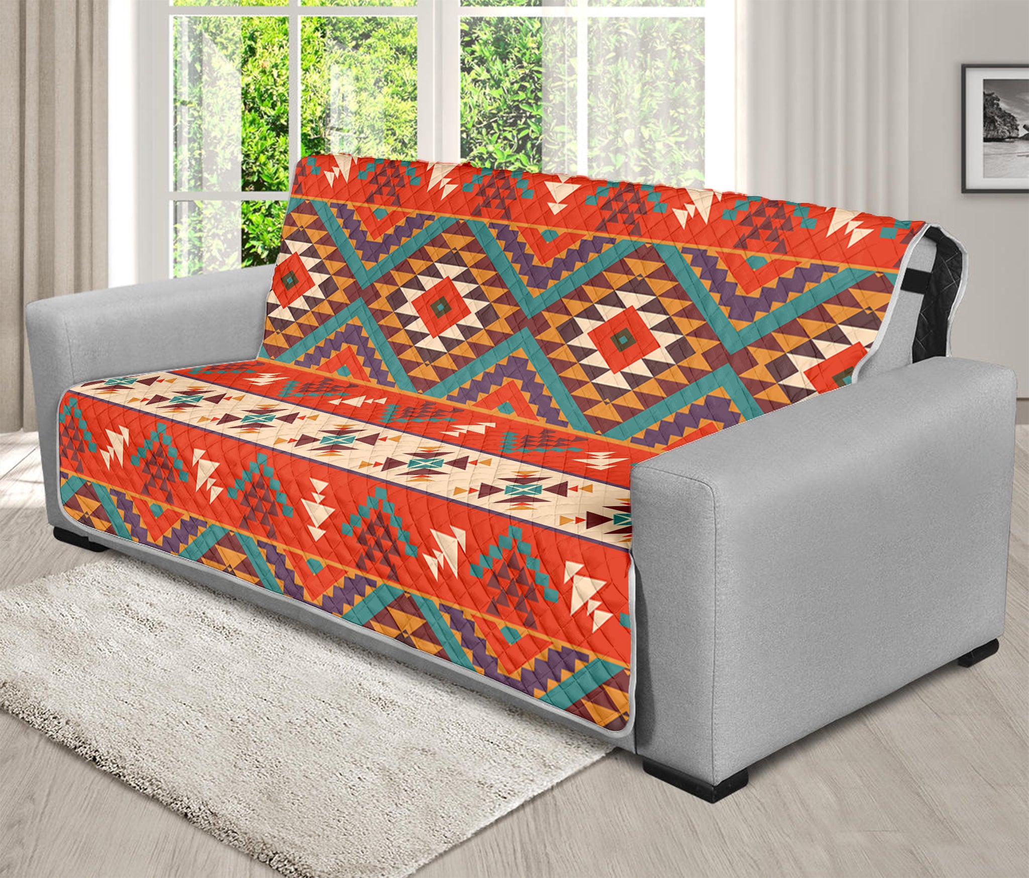 Geometric Native Navajo Print Futon Protector