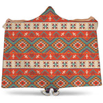Geometric Native Navajo Print Hooded Blanket