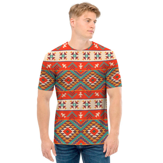 Geometric Native Navajo Print Men's T-Shirt