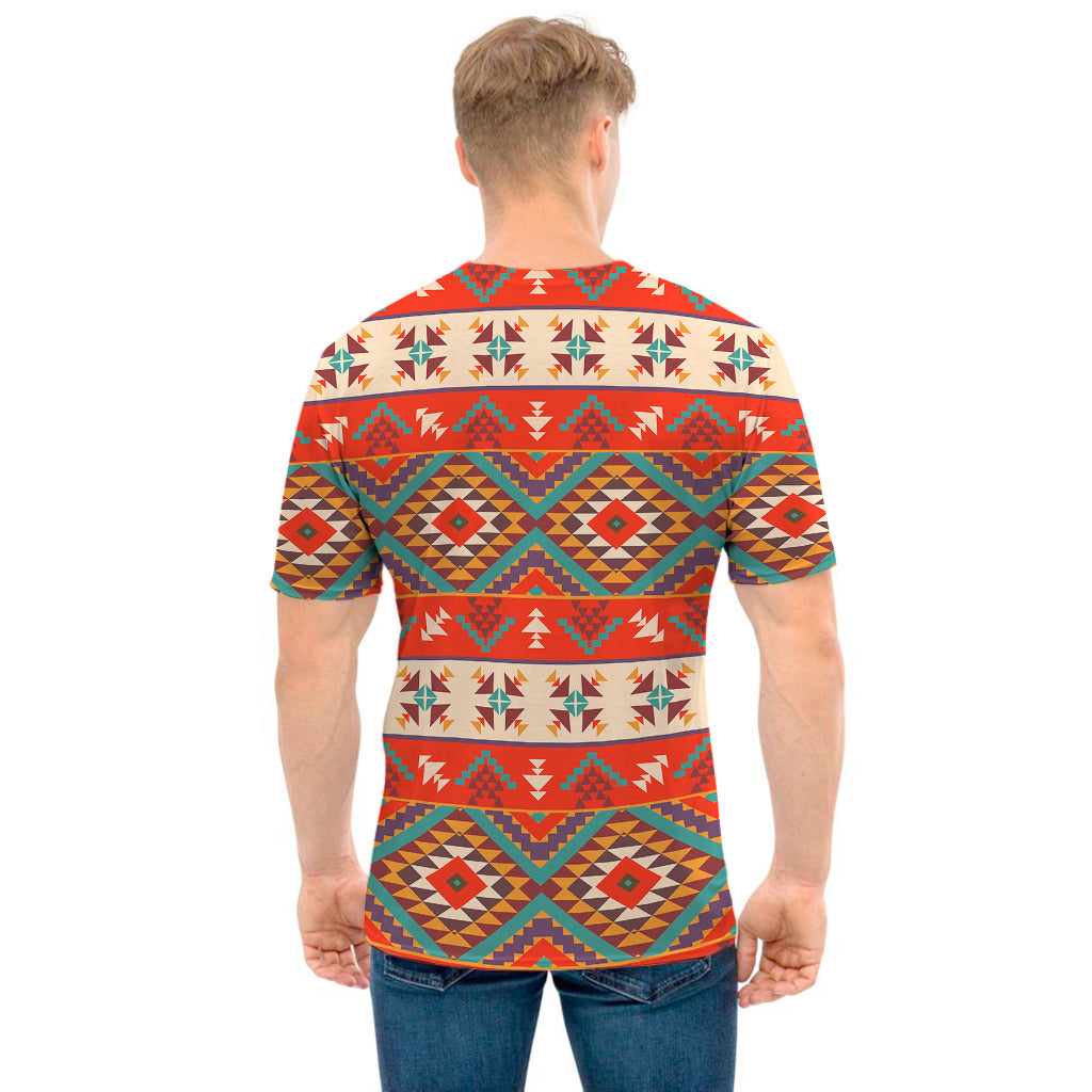 Geometric Native Navajo Print Men's T-Shirt