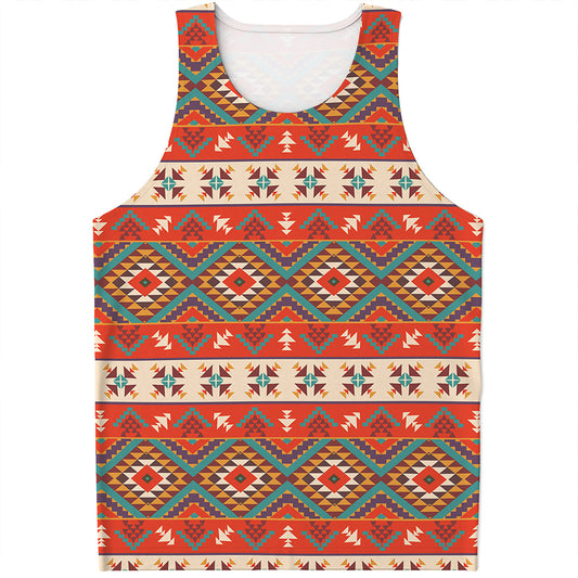 Geometric Native Navajo Print Men's Tank Top