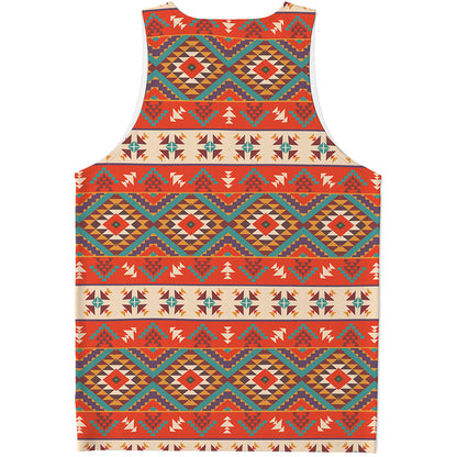 Geometric Native Navajo Print Men's Tank Top