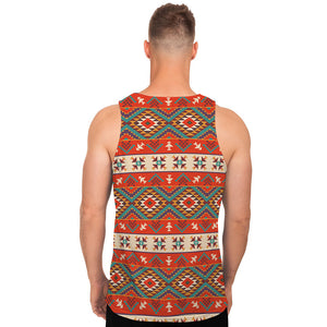 Geometric Native Navajo Print Men's Tank Top