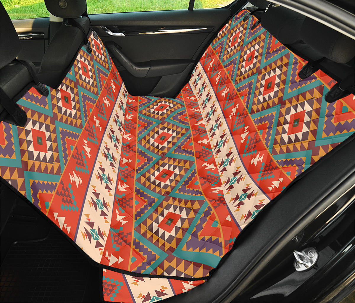 Geometric Native Navajo Print Pet Car Back Seat Cover