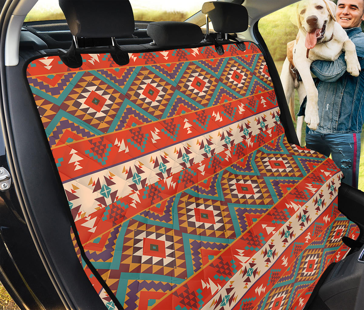 Geometric Native Navajo Print Pet Car Back Seat Cover