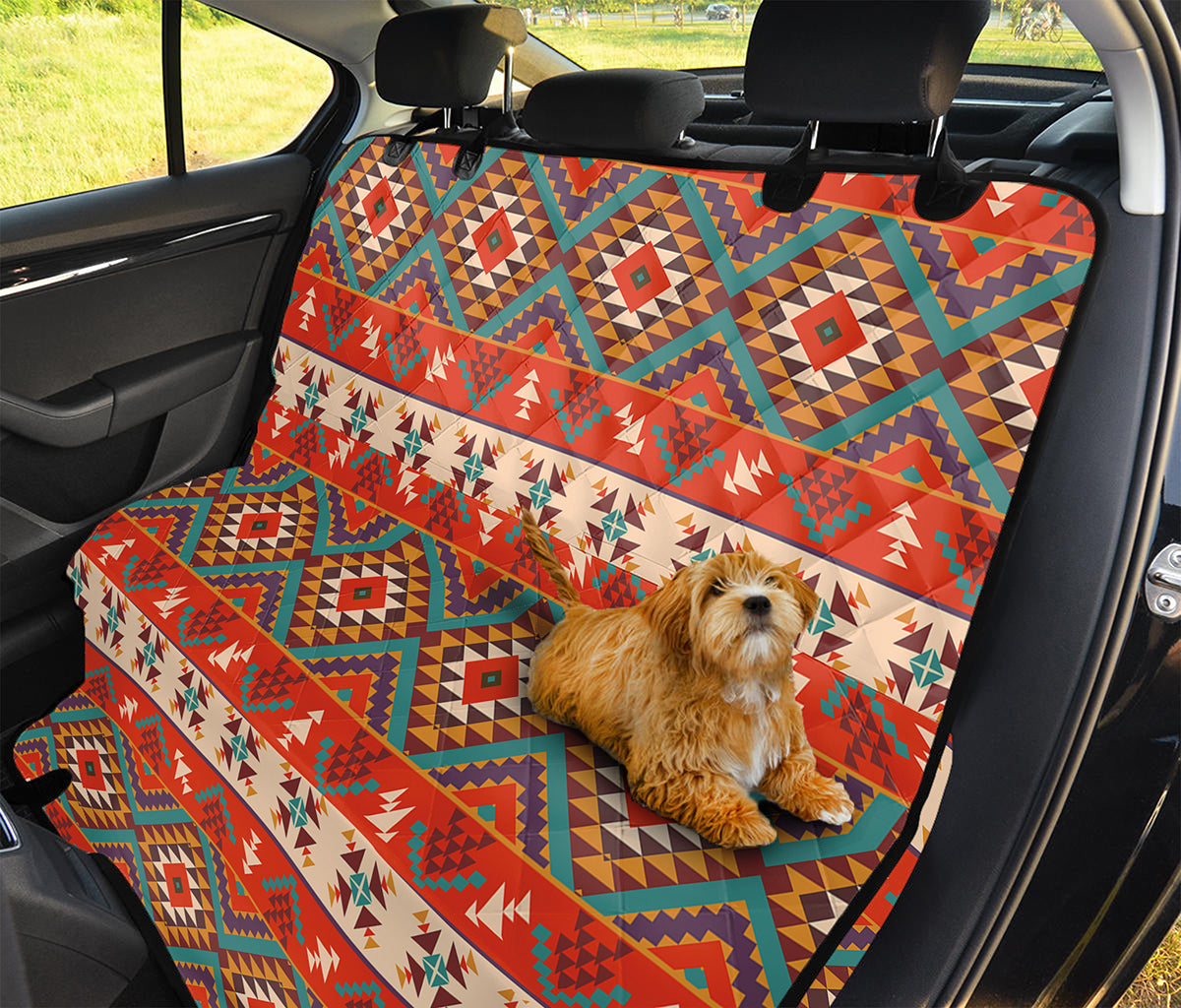 Geometric Native Navajo Print Pet Car Back Seat Cover