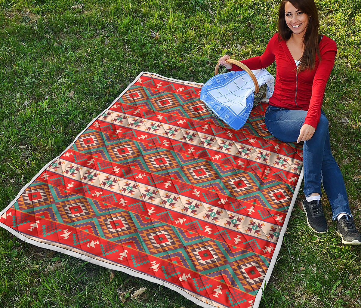 Geometric Native Navajo Print Quilt