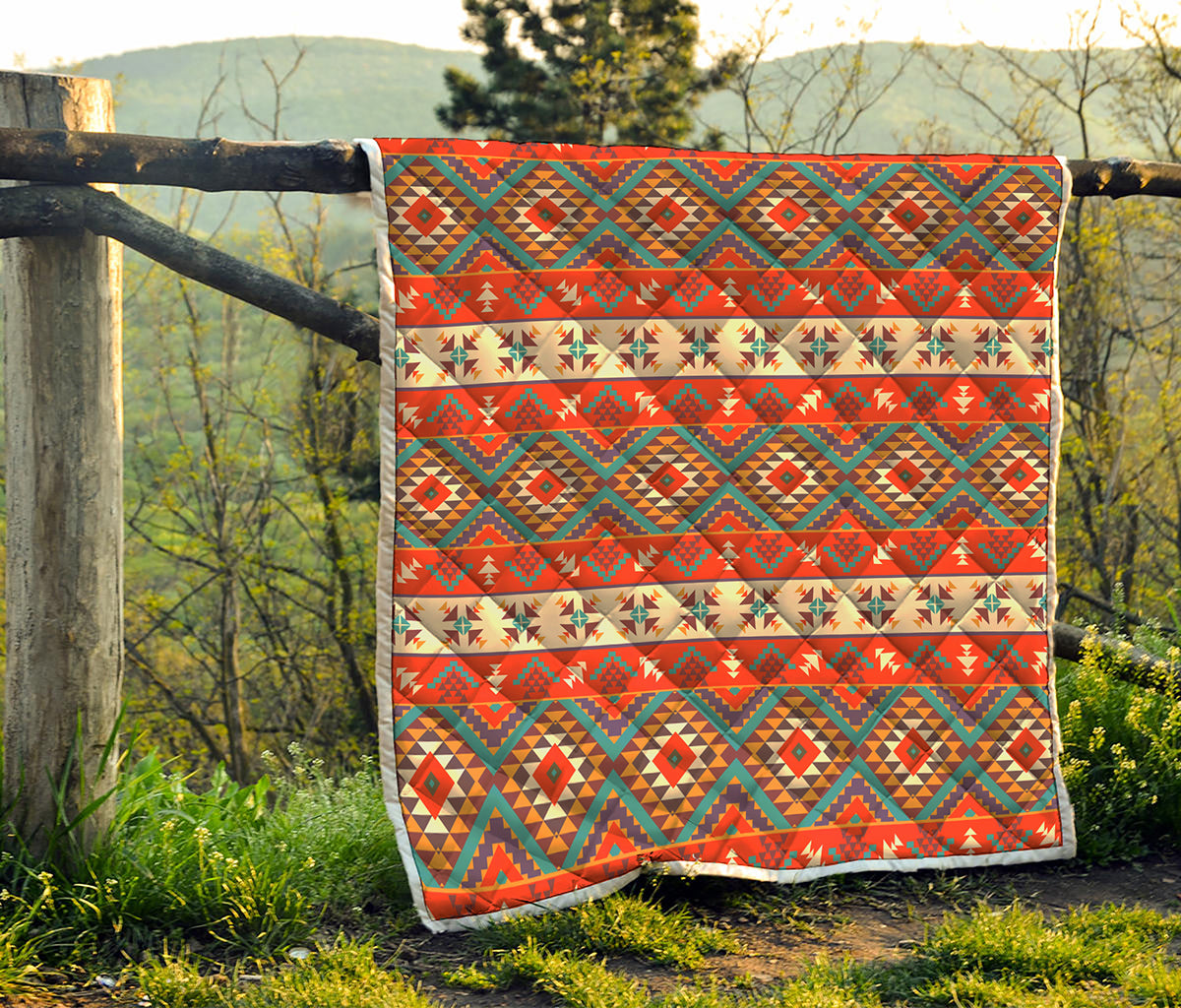 Geometric Native Navajo Print Quilt