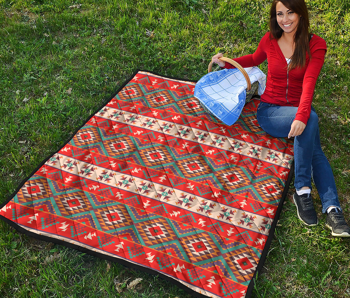 Geometric Native Navajo Print Quilt