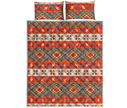 Geometric Native Navajo Print Quilt Bed Set
