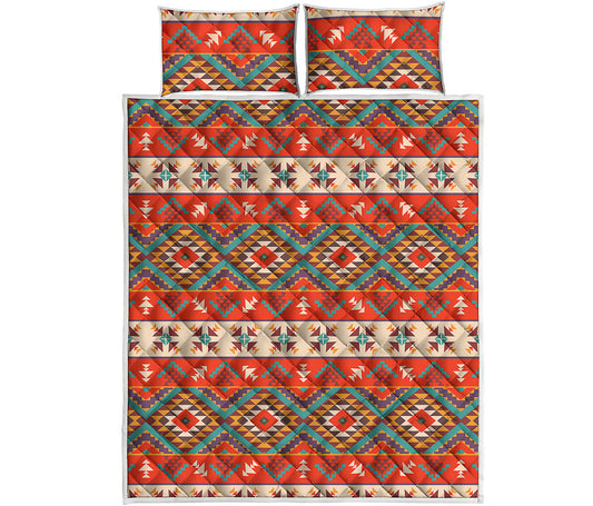 Geometric Native Navajo Print Quilt Bed Set