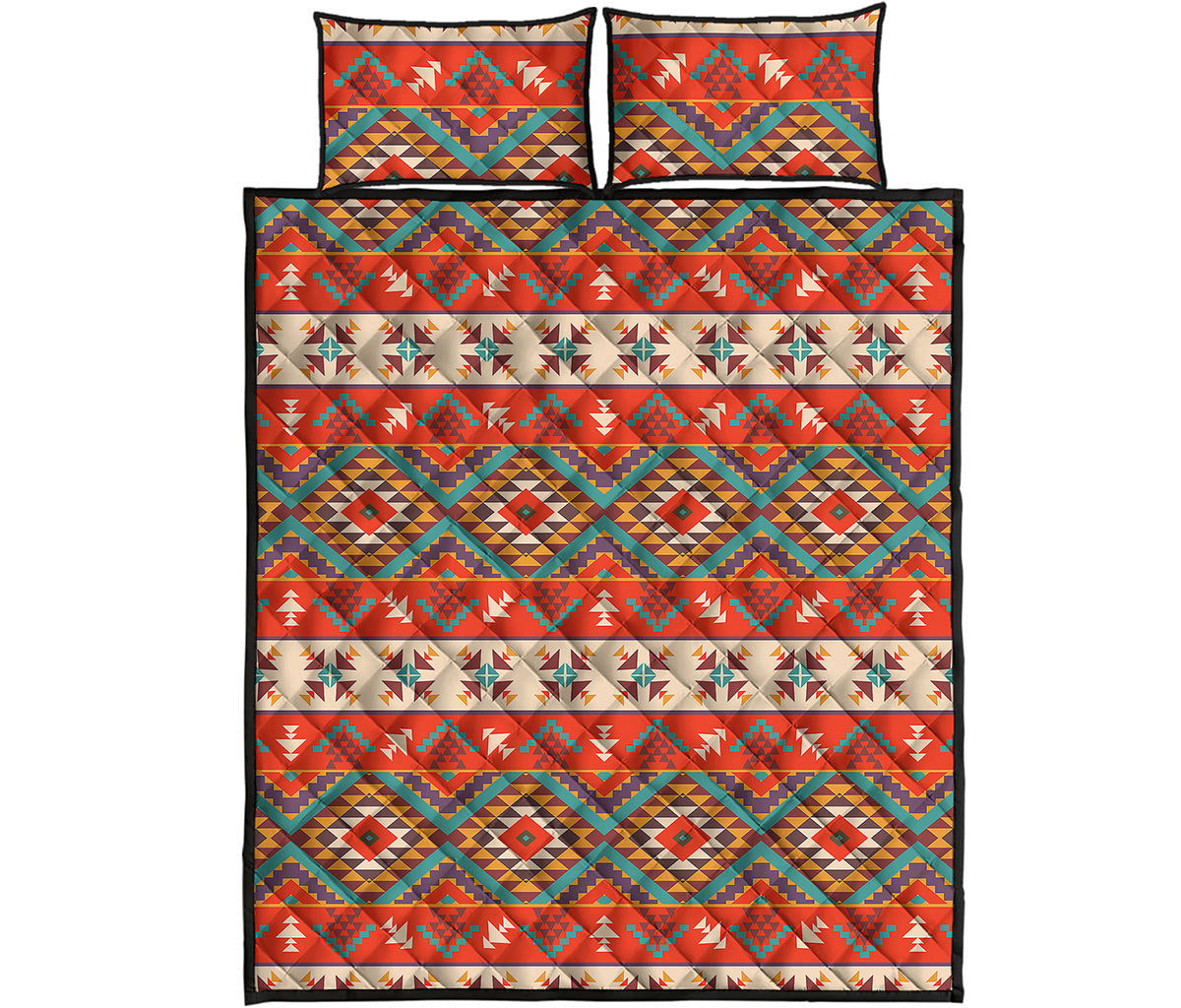 Geometric Native Navajo Print Quilt Bed Set