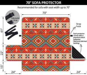 Geometric Native Navajo Print Sofa Protector