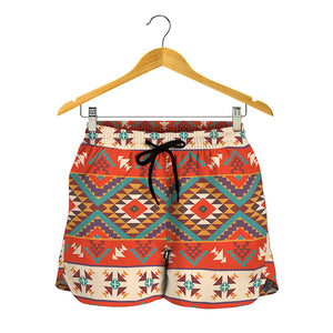 Geometric Native Navajo Print Women's Shorts