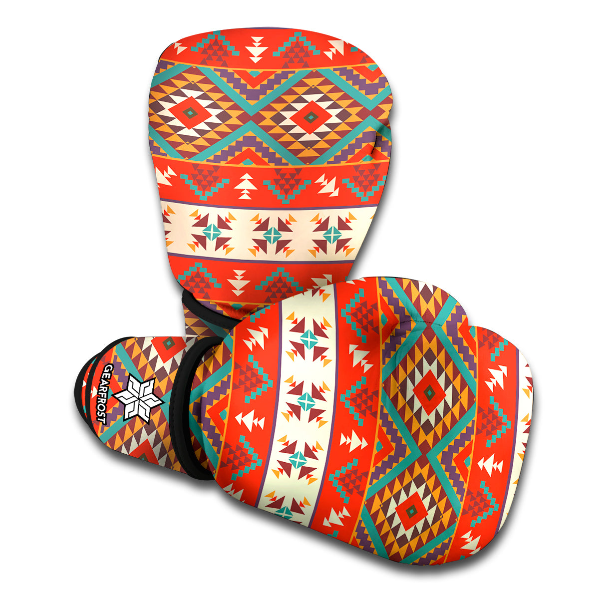 Geometric Native Pendleton Navajo Print Boxing Gloves