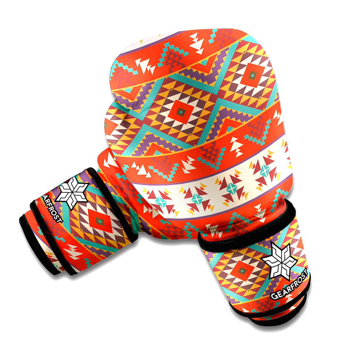 Geometric Native Pendleton Navajo Print Boxing Gloves