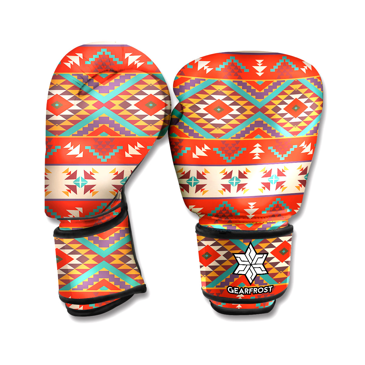 Geometric Native Pendleton Navajo Print Boxing Gloves