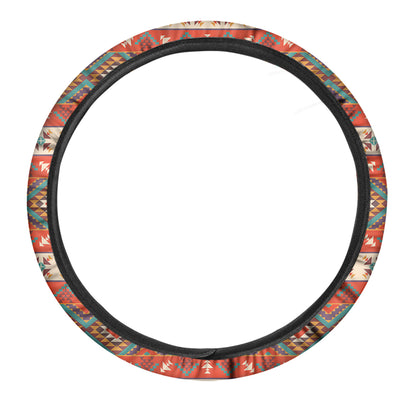Geometric Native Pendleton Navajo Print Car Steering Wheel Cover