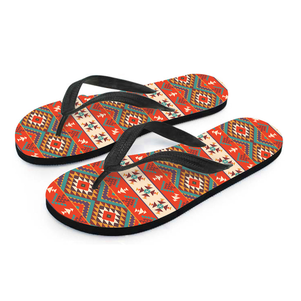 Geometric Native Pendleton Navajo Print Flip Flops