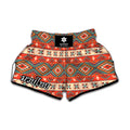 Geometric Native Navajo Print Muay Thai Boxing Shorts