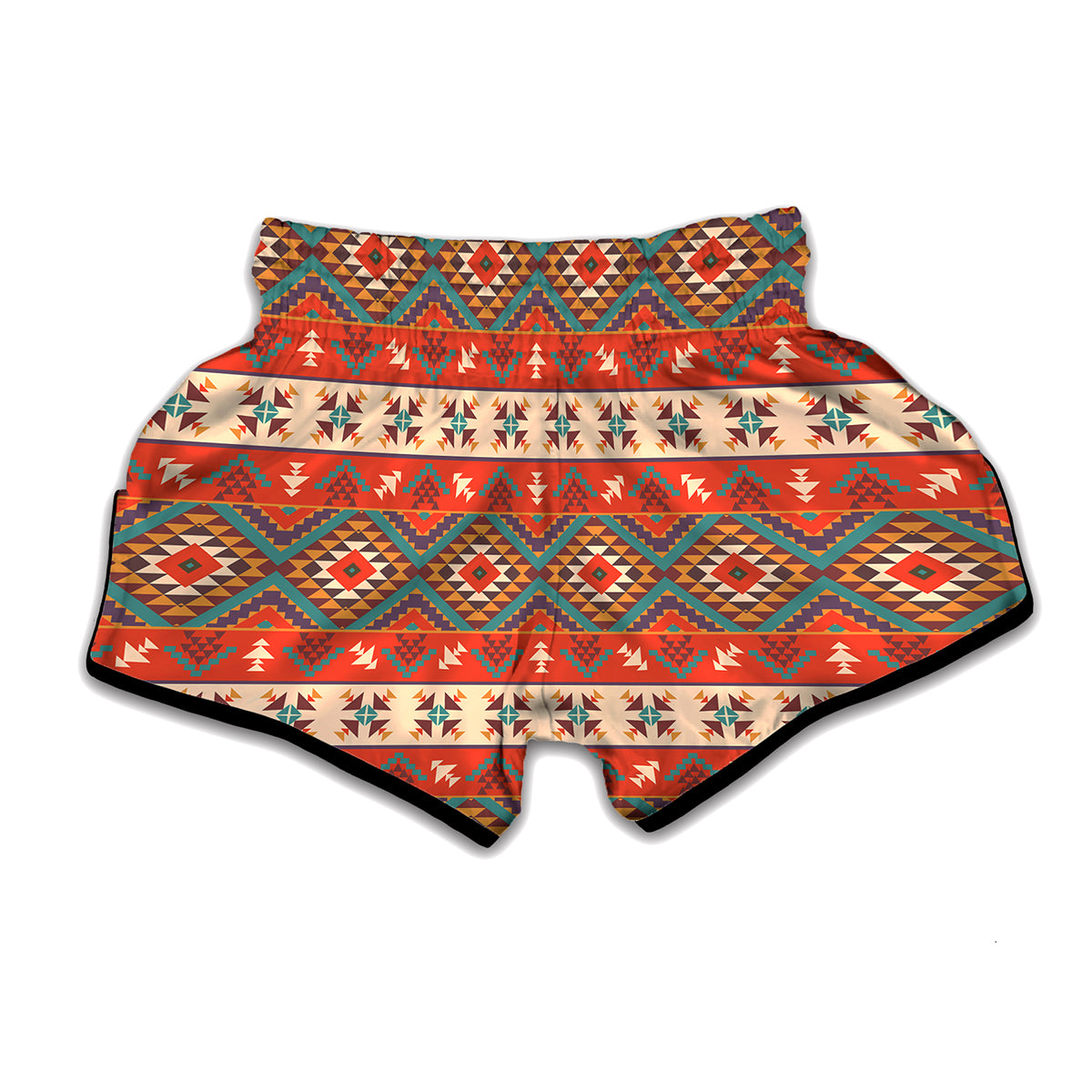 Geometric Native Pendleton Navajo Print Muay Thai Boxing Shorts