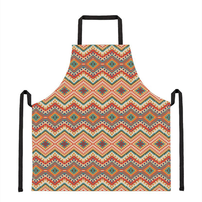 Geometric Navajo Pattern Print Apron