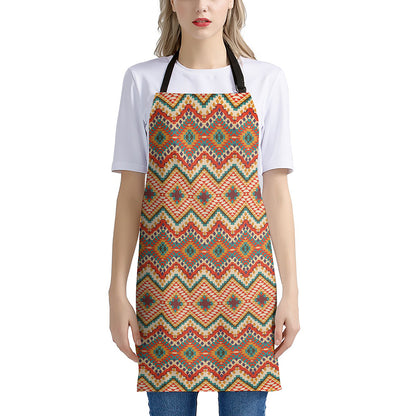 Geometric Navajo Pattern Print Apron