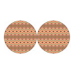 Geometric Navajo Pattern Print Car Coasters