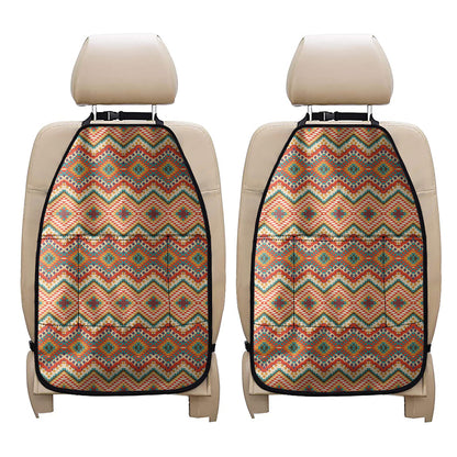Geometric Navajo Pattern Print Car Seat Organizers
