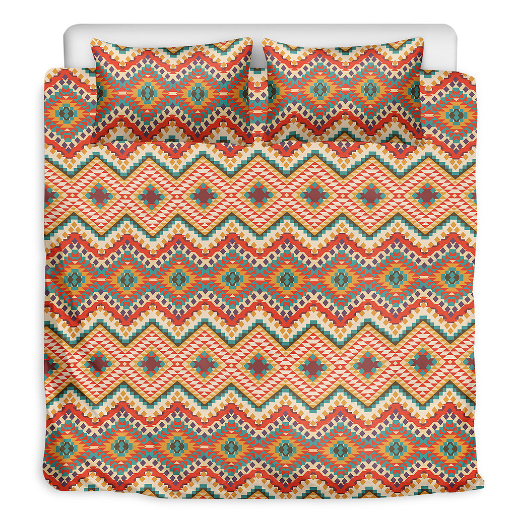 Geometric Navajo Pattern Print Duvet Cover Bedding Set