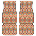 Geometric Navajo Pattern Print Front and Back Car Floor Mats