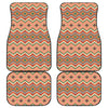 Geometric Navajo Pattern Print Front and Back Car Floor Mats