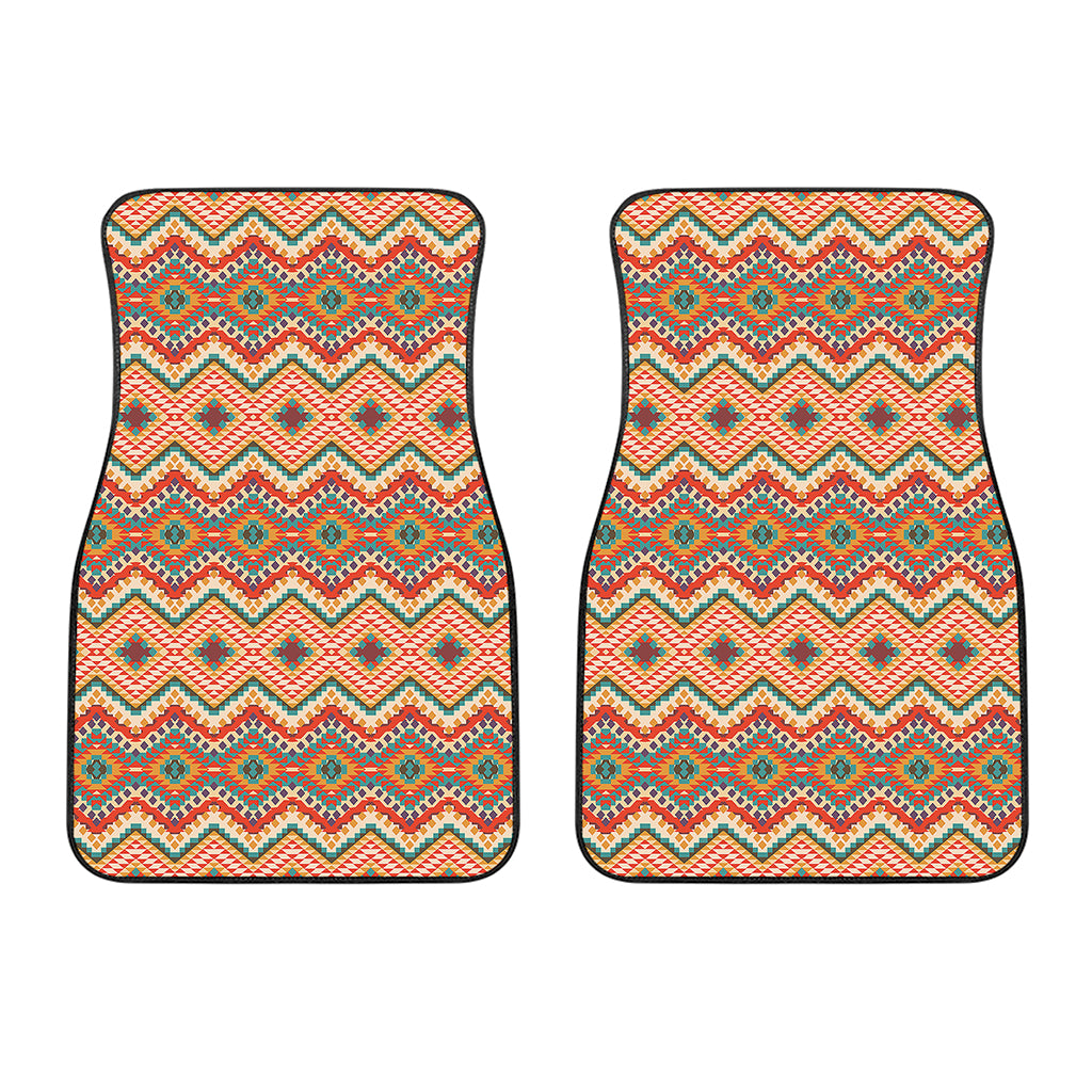 Geometric Navajo Pattern Print Front Car Floor Mats