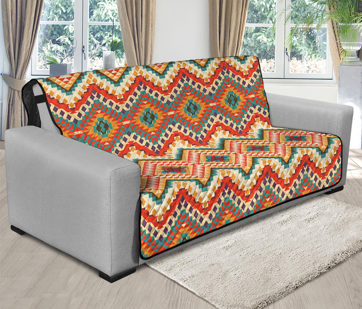 Geometric Navajo Pattern Print Futon Protector